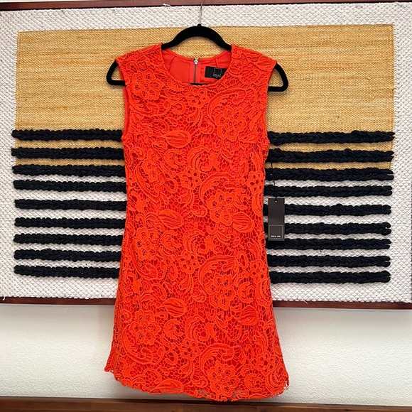 Dolce Vita Dresses & Skirts - Dolce Vita - Jie Scroll Lace Dress in Bright Orange - Small
